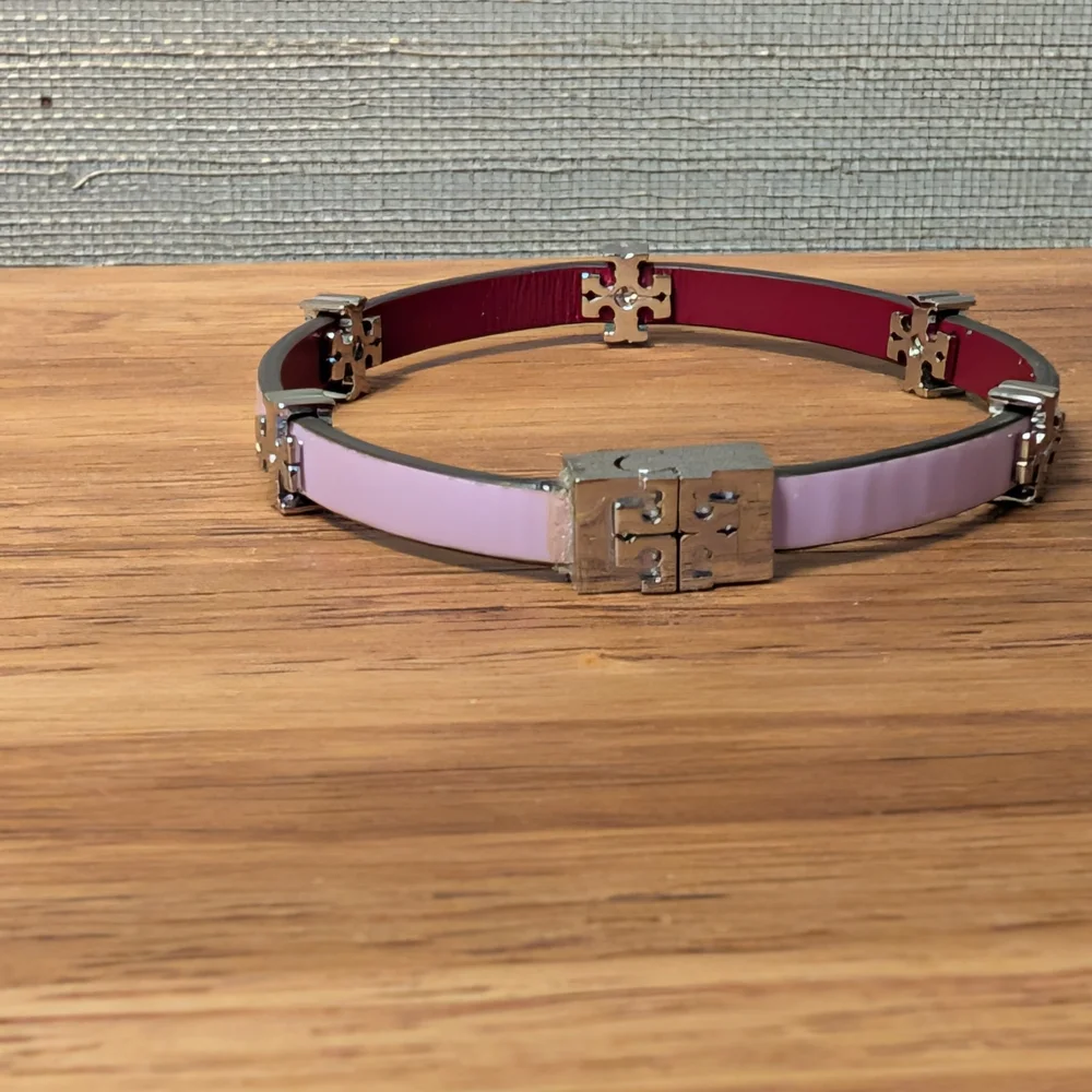 Elegant Purple and Silver Women's Bracelet